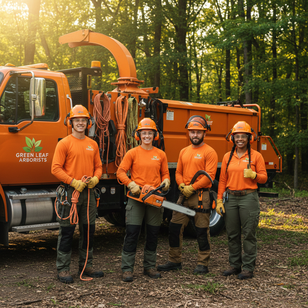 Clark's Tree Care professional crew at work